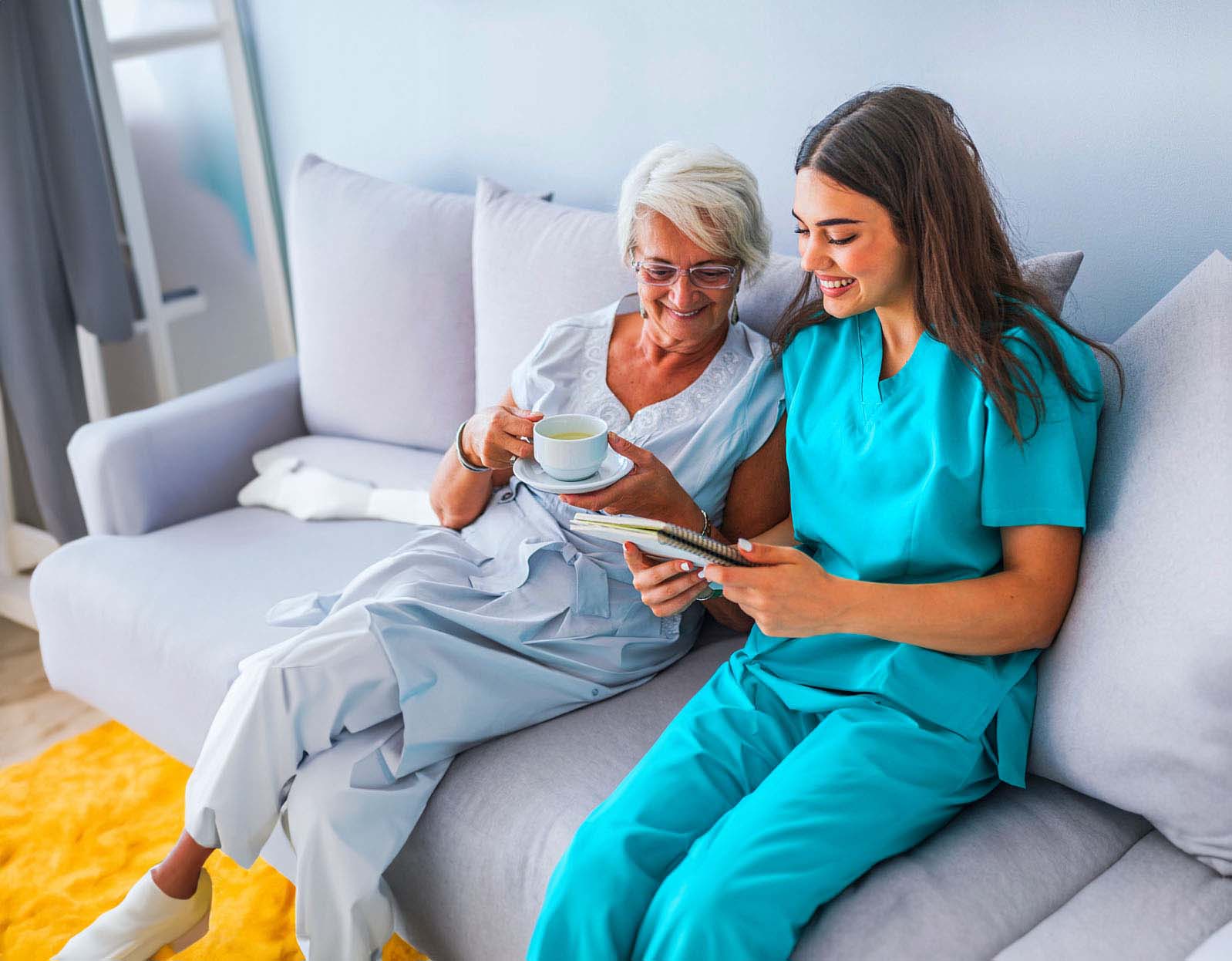 Nurse Tending to Patient